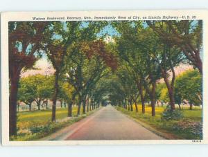 Unused Linen STREET SCENE Kearney Nebraska NE F0828