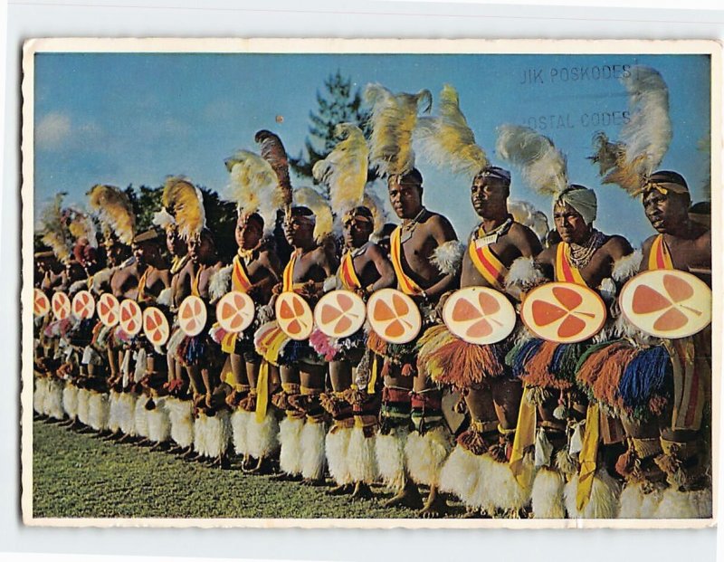 Postcard Group of African Dancers South Africa