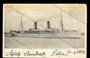 UC239 - Union Castle Liner - Saxon - postcard