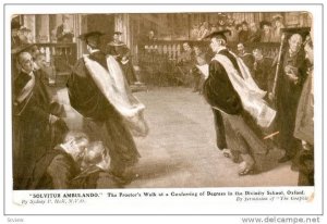 Solvitur Ambulando, The Proctor's Walk At A Conferring Of Degrees In The Div...
