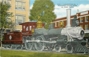 Railroad, Southern Pacific Park, Locomotive No. 1, El Paso, Texas; E.C. Kropp