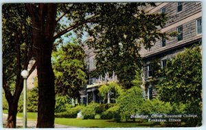 KANKAKEE, Illinois IL ~ Dormitory OLIVET NAZARENE COLLEGE c1940s Linen Postcard