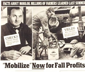 1937 Mobil Oil Vintage Paper Advertisement Country Gentleman Farmers Profits