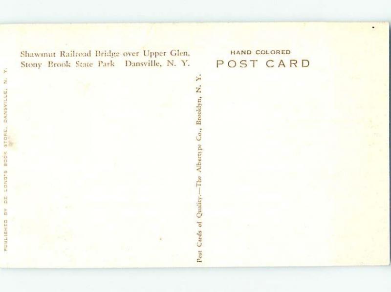 1920's UPPER GLEN BRIDGE Dansville - Near Bath & Hornell & Geneseo NY H8377