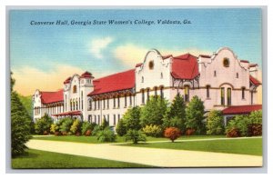 Vintage 1940s Postcard Converse Hall Georgia State Women's College Valdosta, GA