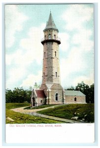 The Water Tower Fall River MA Massachusetts Postcard (AQ11)