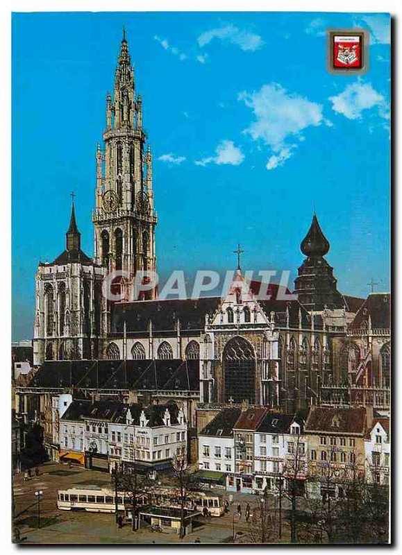 Modern Postcard Antwerpen The Cathedral of Our Lady