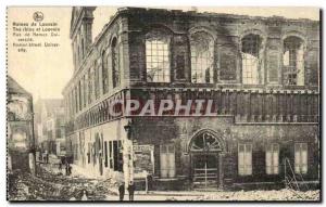 Old Postcard Belgium Leuven Ruins Rue de Namur University