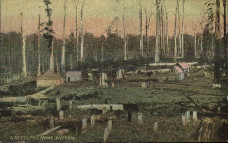 Victoria Australia Settler's Home c1910 Postcard