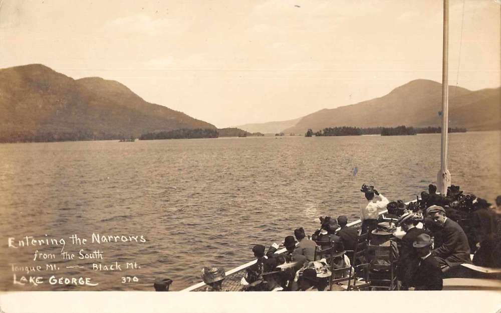 Silver Bay New York Lake Steamer Real Photo Vintage Postcard