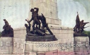 Bronze Figures, Lincoln Monument - Springfield, Illinois IL  