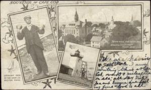 Provincetown Cape Cod MA 1904 Multi-View Postcard #2 - Lighthouse