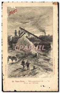 Old Postcard Old Paris Pont de l & # 39Alma Maggi Advertisement