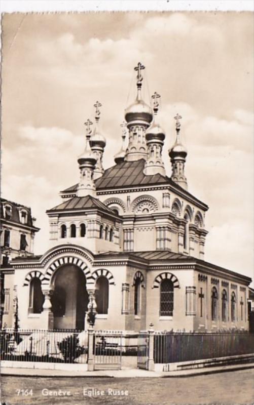 Switzerland Geneve Eglise Russe 1955 Photo