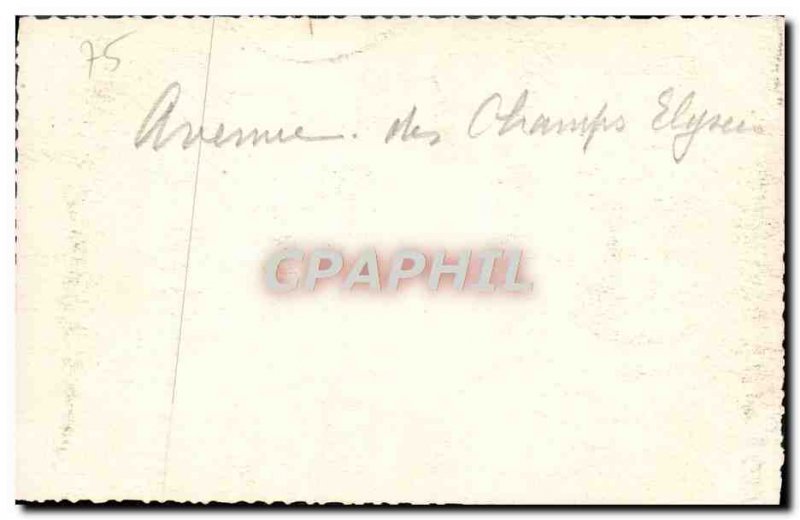 Old Postcard Paris Champs Elysees
