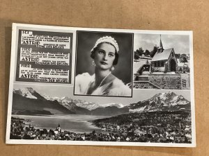 Real Photo Swiss Chapel of HM Queen Astrid of Belgium Grade 1