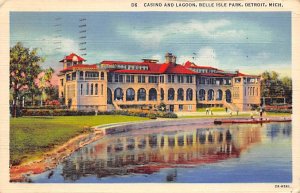Casino and Lagoon, Belle Isle Park Detroit, Mich., USA Gambling Related 1937 