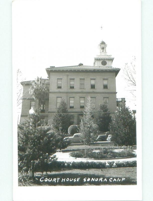 Pre-1950 rppc NICE VIEW Sonora - Near Lodi & Modesto & Stockton CA W0711