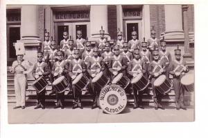 Real Photo, Fallerans American Legion Marching Drum Band, Aledo, Illinois