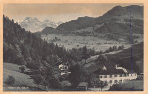 L197 Germany Obertiefenbach Allgaeu Gasthof Alpenrose Mountain vintage postcard