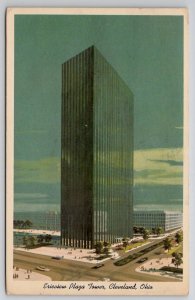 Cleveland Ohio Erieview Plaza Tower Artist Concept Postcard G24