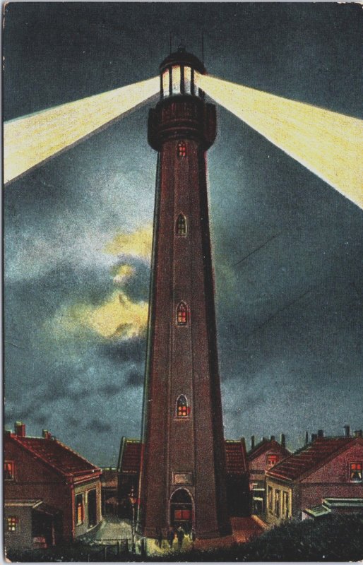 Netherlands Scheveningen Vuurtoren Vintage Postcard C311