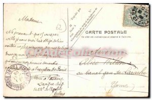 Old Postcard Calais Hotel Post el Telegraphs