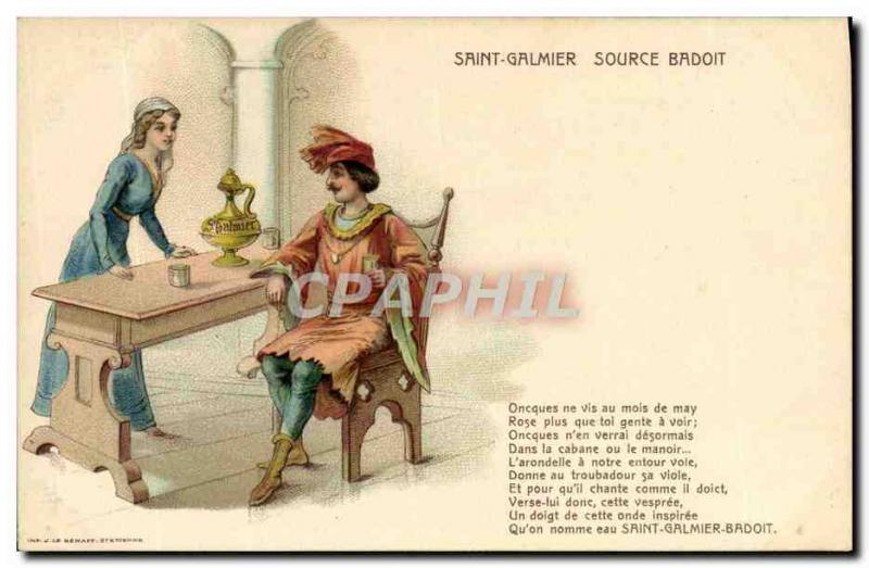 Postcard Old Saint Galmier Source Badoit