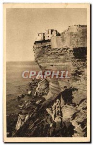 Old Postcard Bonifacio Magnificent View On The Cliff Who Gate City