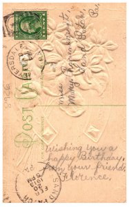 Birthday  Horseshoe, Deep Embossed