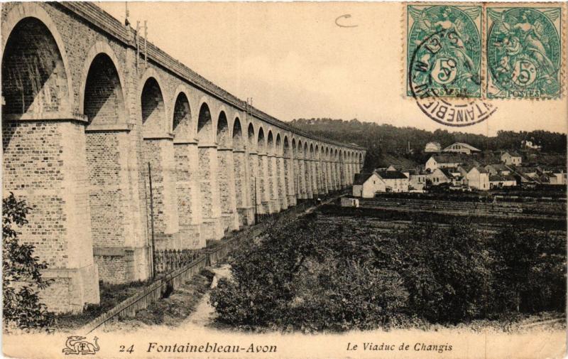 CPA FONTAINEBLEAU-Avom - Le Viaduc de CHANGIS (436235)