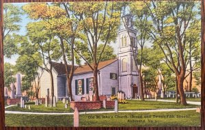 Vintage Postcard 1930-1945 Old t. John's Church, Richmond, Virginia