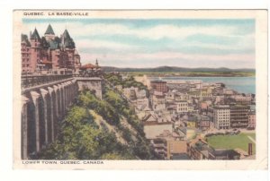 Lower Town, Quebec City, Vintage 1947 Postcard
