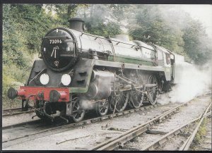Railways Postcard - Trains - Forner BR Standard '5' 4-6-0 73096, Ropley  LC4861