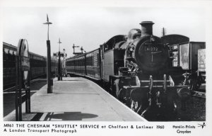 Old Chesham Shuttle Service at Chalfont & Latimer Station Photo Postcard