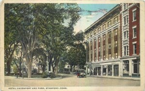 USA Stamford CT Hotel Davenport Postcard