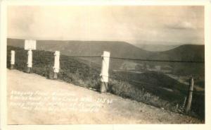 Allegany Front Mountain 1930s New Creek West Virginia RPPC real photo 9817