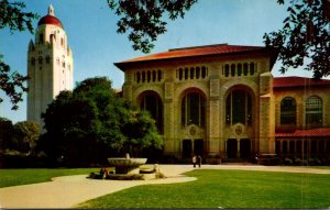 California Stanford Library and Hoover Tower Stanford University 1967