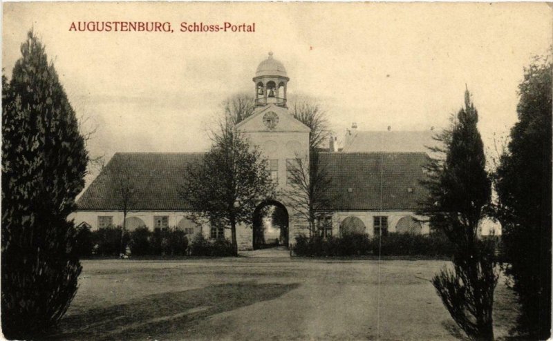 CPA AK AUGUSTENBURG Schloss Portal DENMARK (564845)