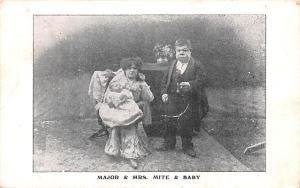 Major and Mrs Mite and Baby Unused 