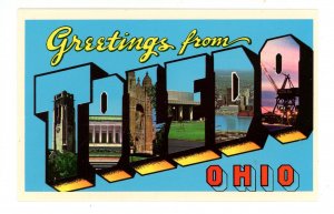 OH - Toledo. Large Letter Greetings