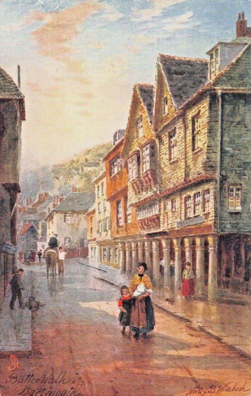 DARTMOUTH DEVON ENGLAND~H B WIMBUSH ARTIST DRAWAN~TUCK SERIES 6265 POSTCARD