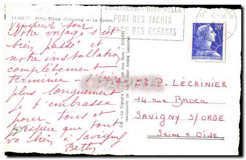 Postcard Modern Casino Riva Bella