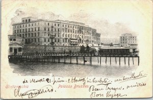 Italy Civitavecchia Palazzo Bruzzesi Vintage Postcard 04.15