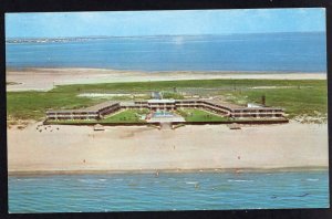 Texas SOUTH PADRE ISLAND Aerial View of Sea Island Resort Hotel Chrome