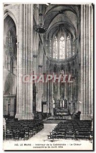 Old Postcard Le Mans Interior of the Cathedral Choir The Consarce the AvrII