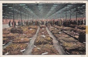 Interior Of A Southern Loose Leaf Tobacco Warehouse  Curteich