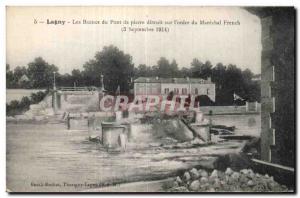 Lagny - Ruins of Stone Bridge destroyed on the order of Marechal French - Old...