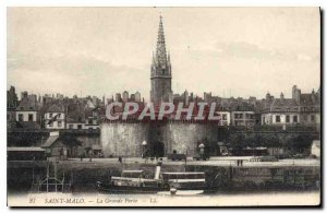 Old Postcard Saint Malo La Grande Porte