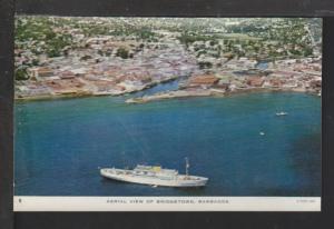 Bird's Eye View,Bridgetown,Barbados Postcard BIN 